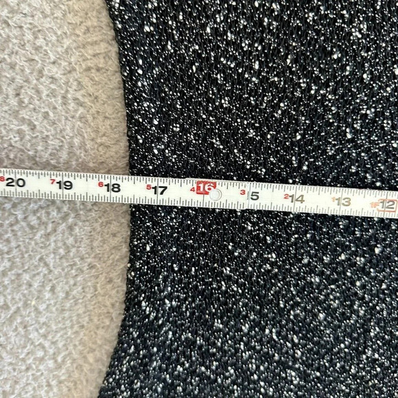 Eileen Fisher Open Knit Sweater Speckled Salt & Pepper Scoop Neck - Picture 4 of 16